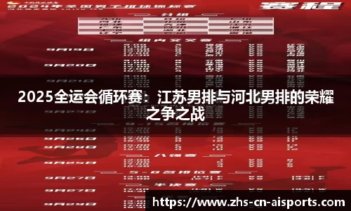 2025全运会循环赛：江苏男排与河北男排的荣耀之争之战